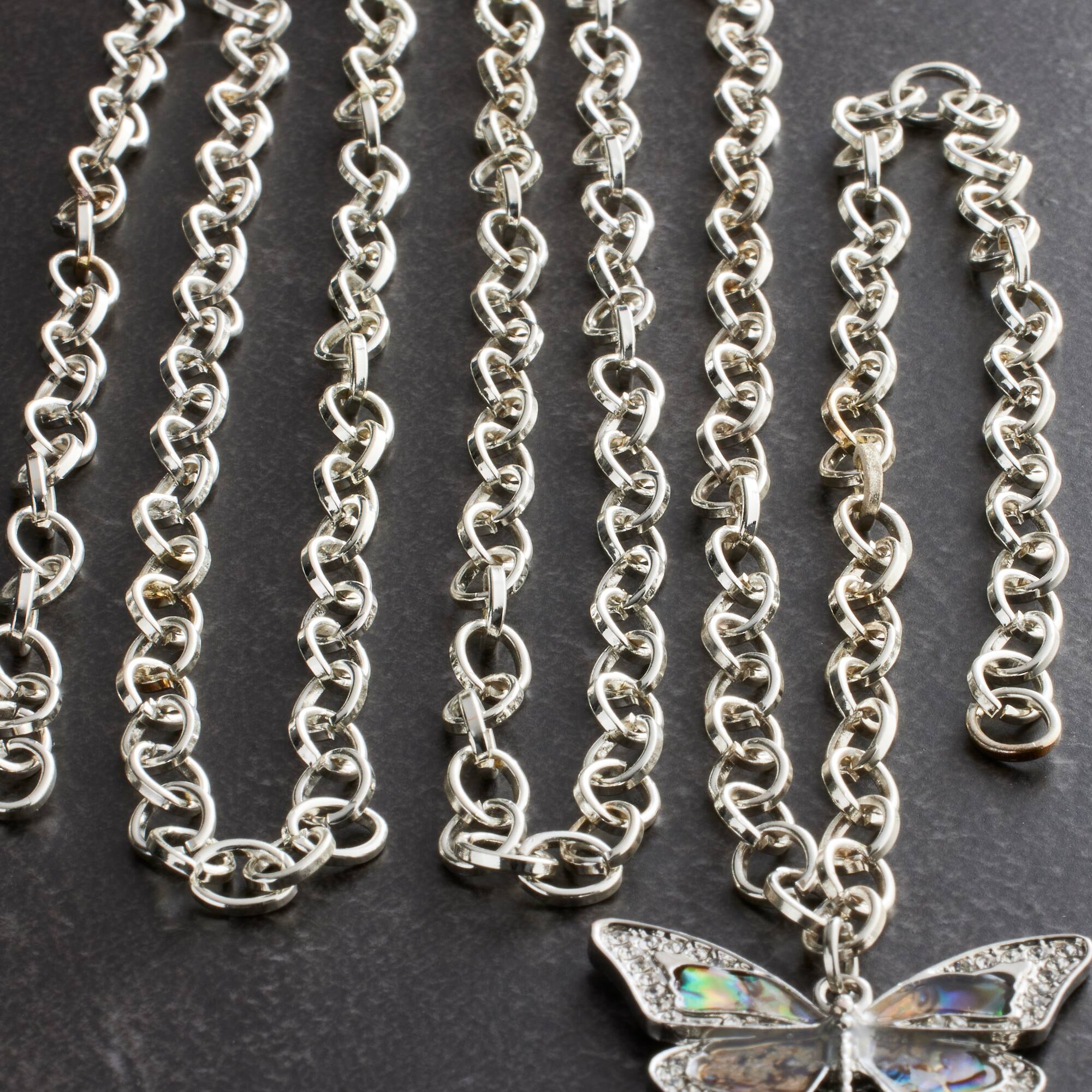 12 Pack: 60" Silver Modern Oval Chain by Bead Landing™